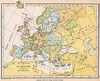 14th century Europe map Vintage Maps Art, Antique Maps, Vintage World ...