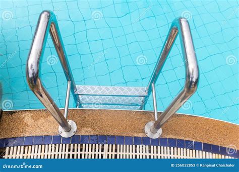 Ladder Stainless Stairs Into The Swimming Pool Stairs Swimming Pool