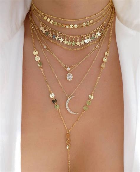 Gold Layer Necklaces Layerednecklace Necklace Designs Girly Jewelry