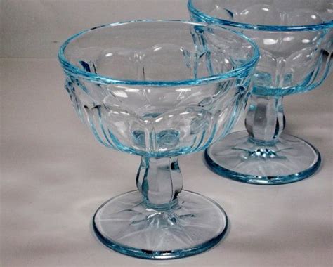 Noritake Pair Of Provincial Light Blue Tall Sherbert Etsy Vintage Glassware Noritake