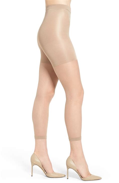 Spanx R Power Capri Control Top Footless Pantyhose In At Nordstrom