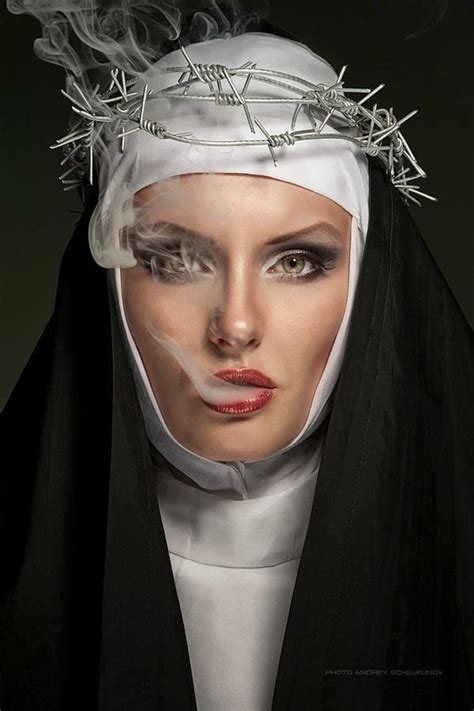 Beautiful Nun Model
