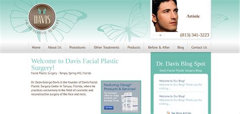 Facial Plastic Surgery Practice Tampa Spring Hill Davis Facial