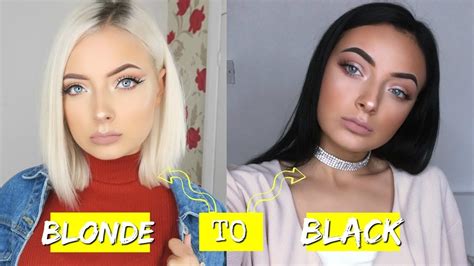 How can i die my hair light blue without bleach? I DYED MY HAIR FROM BLEACH BLONDE TO BLACK! - YouTube