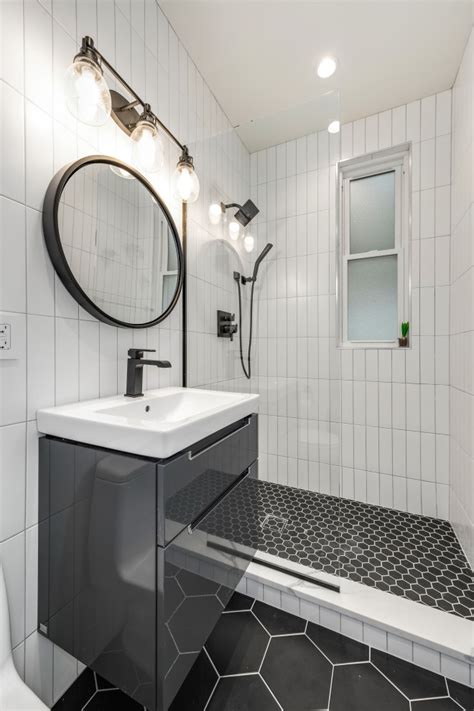 I mean those fixtures and the cement sink. Lakeview Full Bathroom Remodel - Contemporary - Bathroom ...