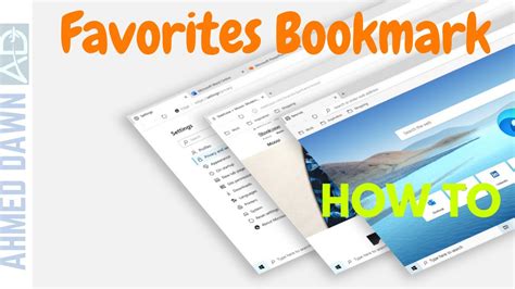 How To View The Edge Favorites Bookmarks Bar See Favorites Bar In