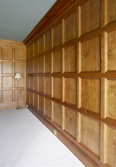 Light Oak Plain Moulded Panelling Oak Panels Wooden Panelling