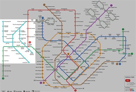 MRT Network Map With Jurong Region Line Land Transport Guru
