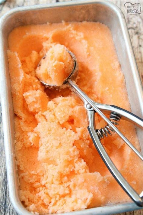 Frozen Orange Sherbet Sherbet Recipes Sorbet Recipes Orange Sherbet