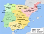 Historia medieval de España - Wikipedia, la enciclopedia libre | Mapa ...