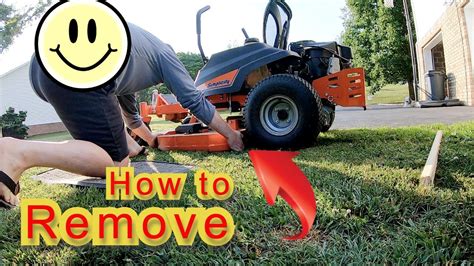 Removing Zero Turn Lawnmower Deck Simplicity Courier Szt 2691479 00