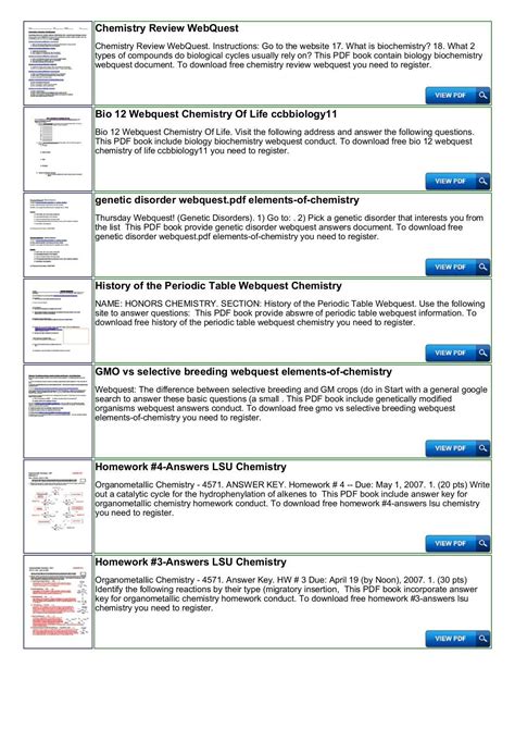 View these properties on the whole periodic table to see how they vary across periods and down groups. Periodic Table Webquest Worksheet Answers Best Periodic Table Webquest 1 Pdf in 2020 | Webquest ...