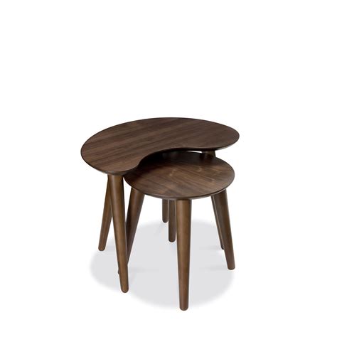 Cookes Collection Norway Walnut Nest Of Tables Dining Furniture