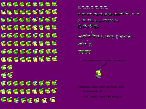 Rigged Smg4 Color Coded Swaysway Sprite Sheet By Classictails124 On