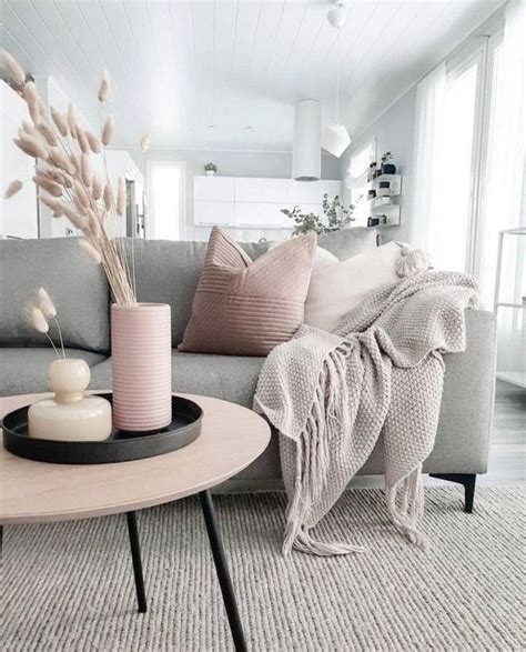 How To Decorate A Grey And Blush Pink Living Room Decoholic 1000 In