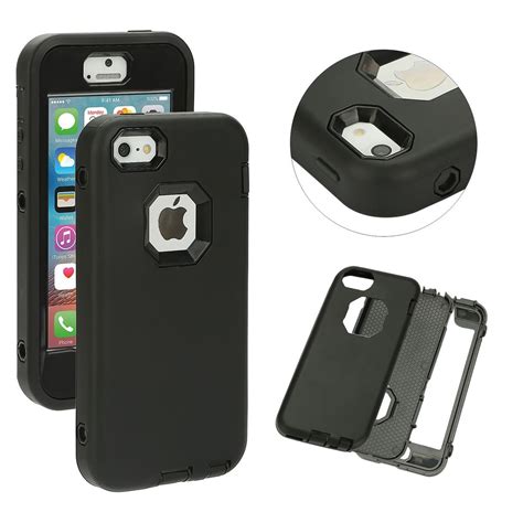 Shockproof Heavy Duty Armor Hard Case Cover For Apple Iphone 5s Se 6 6s