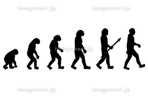 人類の進化イメージのイラスト素材 10102579 イメージマート