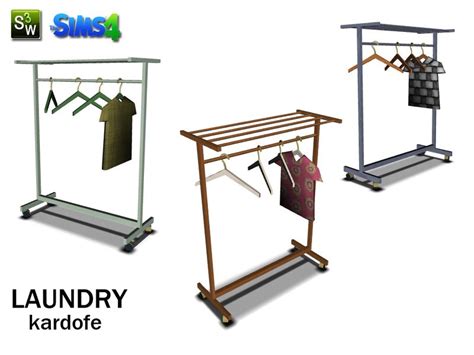 Kardofelaundryhanger For Clothes Laundry Hanger Sims 4 Cc