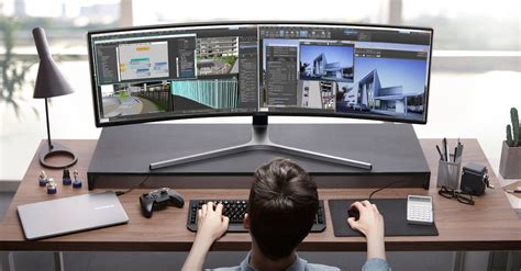 The Worlds Widest Computer Monitor Expensive Gimmick Or Architects