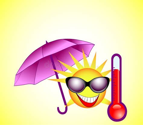 The Hot Summer Sun Stock Vector Illustration Of Burning 31050338