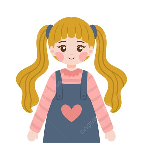 Girls Ponytail Clipart Transparent Png Hd Cute Girl In Ponytail