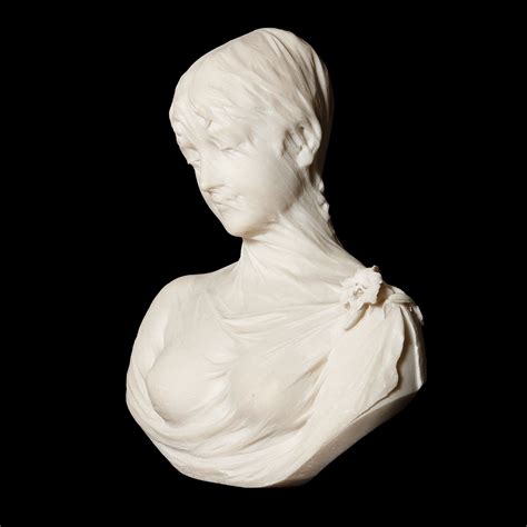 Antique Italian Marble Bust Of A Veiled Lady By Lapini Mayfair Gallery