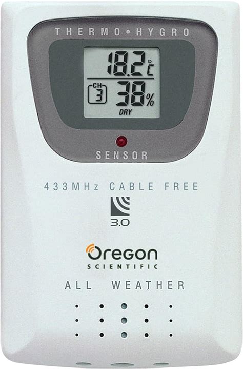 Oregon Scientific Thgr810 Thermometer And Humidity Sensor For Wmr100