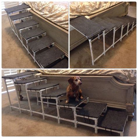 Dog Ramp Pvc Dog Steps For Your Bed Made With Outdoor Carpet