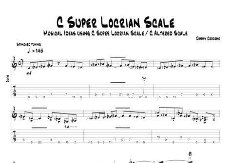 C Super Locrian Scale C Altered Scale Musical Ideas Using C Super
