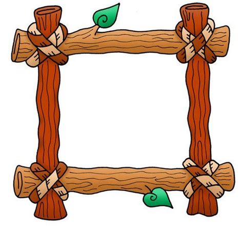 Log Frame Camping Themed Classroom Pinterest Logs Clip Art And