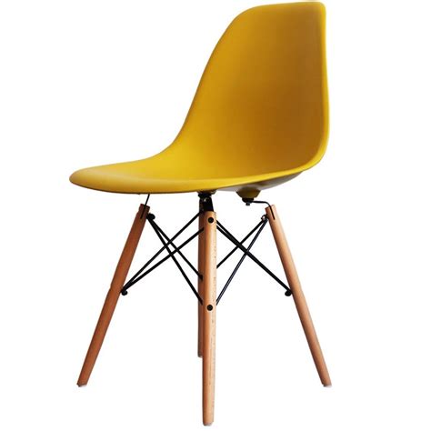 Enjoy free shipping on most stuff, even big stuff. Charles Eames Style Mustard Yellow Plastic Retro Side ...