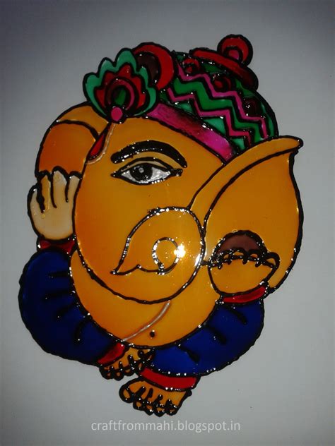 My Interest Glass Painting Ganesha