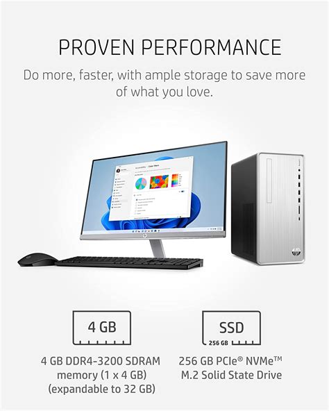 Buy Hp Pavilion Desktop Pc Amd Ryzen 3 5300g 4 Gb Ram 256 Gb Ssd
