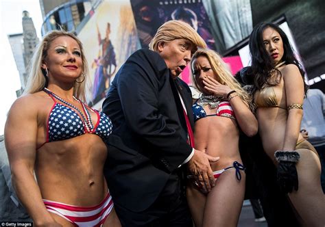 Photographer Alison Jackson Sets Up Spoof Trump Campaign Rally In Nyc