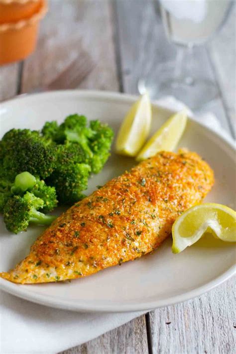 For oven baked tilapia recipes we recommend butter over oil. Parmesan Crusted Tilapia - Taste and Tell