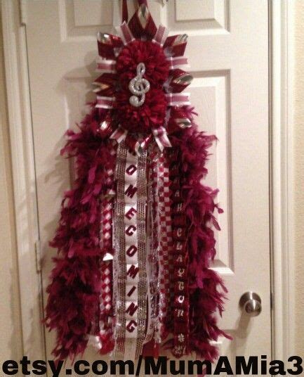 Homecoming Mum With Music Note Cy Fair Custom Orders Welcome