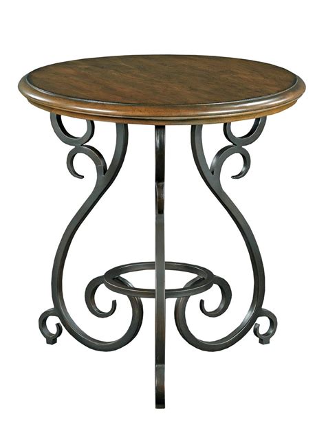 Kincaid Furniture Portolone Traditional Round Accent Table With Old