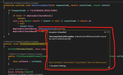 Xamarin Forms Xamarin Forms Java Lang ClassCastException