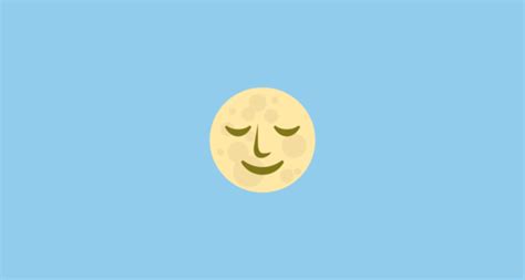 🌝 Full Moon Face Emoji On Joypixels 22