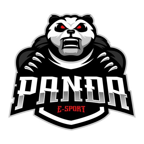 Panda Mascot Logo Design Illustration Vector For Gaming 8084396 Vector