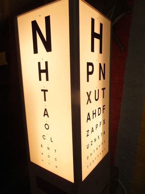 Snellen Eye Chart Test Light Box 3d Rendering Stock Illustration Eye