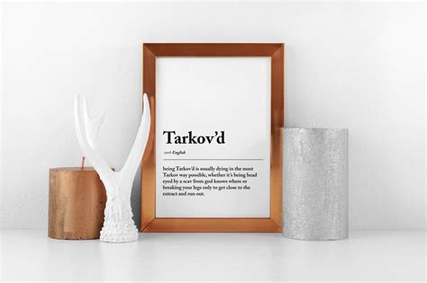 Tarkov D Gaming Print Gamer Posters Game Room Decor FPS Print FPS