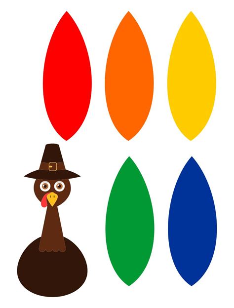 Printable Turkey Template Printable Turkey Body Template Clipart Png