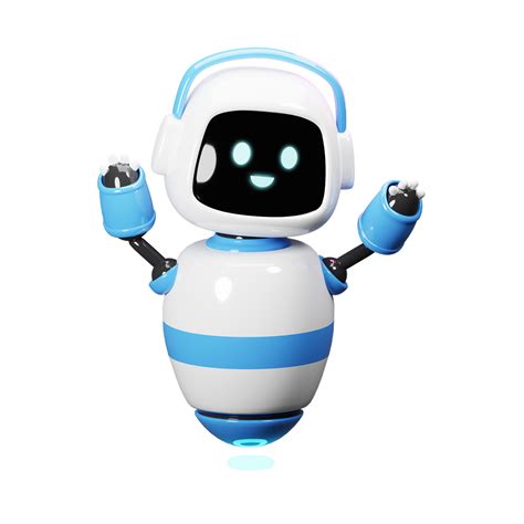 Cute Happy 3d Robot 10265384 Png