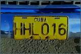 Cuba License Pictures