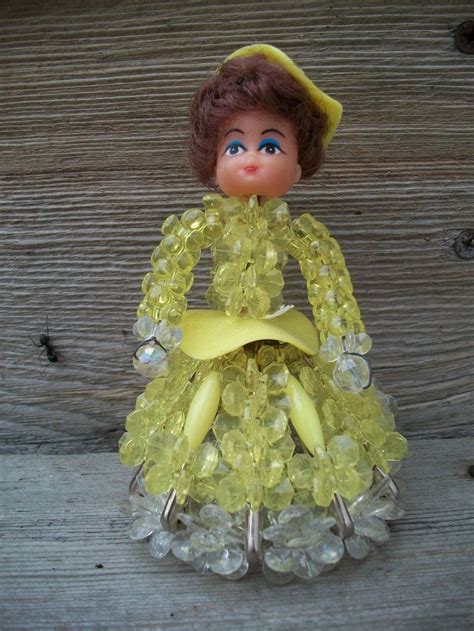 Vintage Safety Pin Bead Doll Etsy Doll Head Dolls Pin Doll