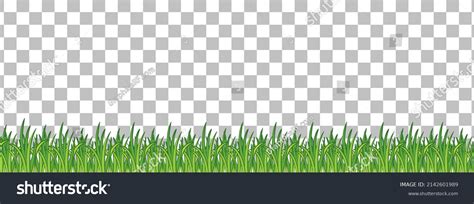 Green Grass On Transparent Background Illustration Stock Vector