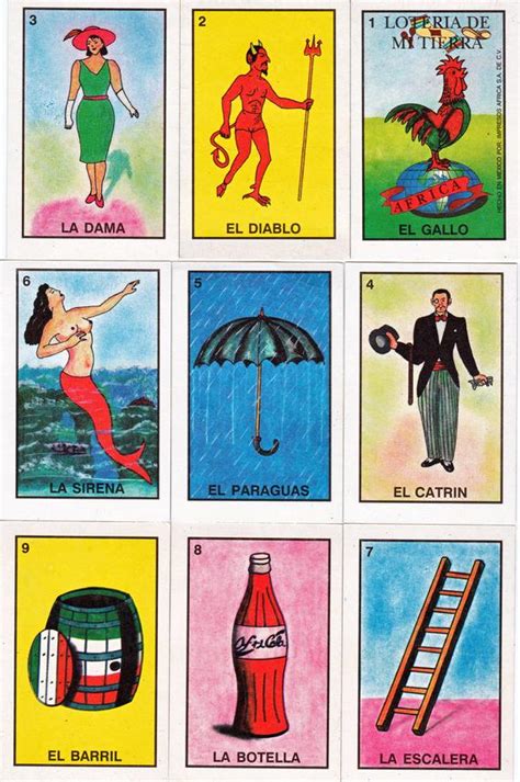 Check spelling or type a new query. Mexican loteria cards six pages of different cards printable | Etsy