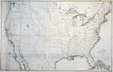 Map Of The United States Exhibiting The Several Collection By Burr