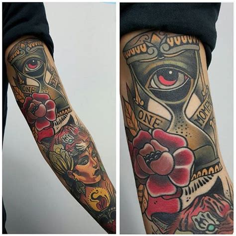 Neo Trad Tattoo Sleeve Zerkalovulcan